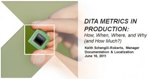DITA Metrics in Production