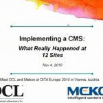 "Implementing a CMS" Presentation