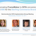 FrameMaker to DITA Presentation Intro Slide