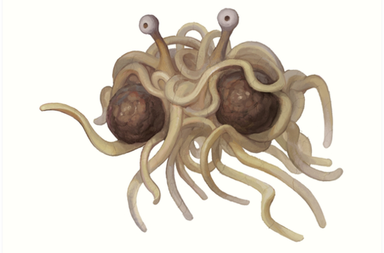 Artist's impression of the sentient spaghetti conref (with salutations to FSM)