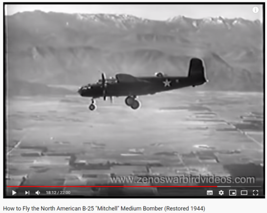 B-25 Mitchell YouTube Video